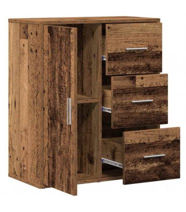 vidaXL Sideboard with Drawer Old Wood 60 x 31 x 70 cm Engineered Wood — V0672047748