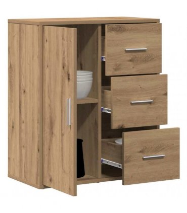 vidaXL Sideboard Artisan Oak 60 x 31 x 70 cm Engineered Wood — V0672047749