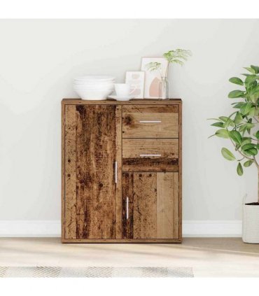 vidaXL Sideboard with Drawer Old Wood 60 x 31 x 70 cm Engineered Wood — V0672047754