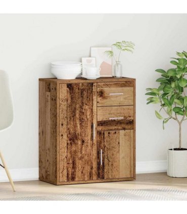 vidaXL Sideboard with Drawer Old Wood 60 x 31 x 70 cm Engineered Wood — V0672047754