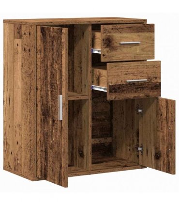 vidaXL Sideboard with Drawer Old Wood 60 x 31 x 70 cm Engineered Wood — V0672047754