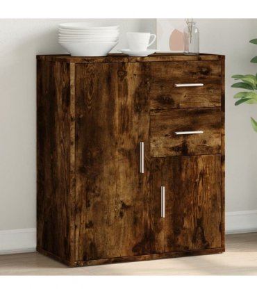 vidaXL Sideboard Smoked Oak 60x31x70 cm Engineered Wood — V0672047760