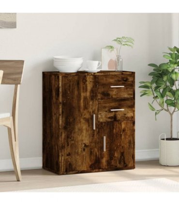 vidaXL Sideboard Smoked Oak 60x31x70 cm Engineered Wood — V0672047760