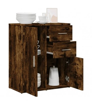 vidaXL Sideboard Smoked Oak 60x31x70 cm Engineered Wood — V0672047760