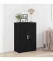 vidaXL Sideboard Black Oak 60 x 31 x 84 cm Engineered Wood