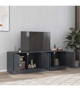 vidaXL TV Cabinets 2 pcs Anthracite 67x39x44 cm Steel