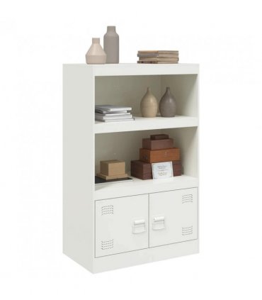vidaXL Sideboard White 67x39x107 cm Steel