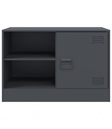 vidaXL TV Cabinets 2 pcs Anthracite 67x39x44 cm Steel — V0672047900
