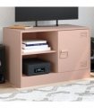 vidaXL TV Cabinet Pink 67x39x44 cm Steel