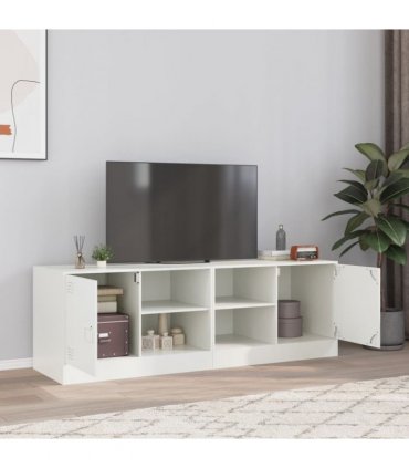 vidaXL TV Cabinets 2 pcs White 67x39x44 cm Steel — V0672047909