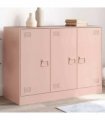 vidaXL Sideboard Pink 99x39x73 cm Steel