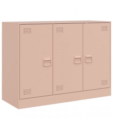 vidaXL Sideboard Pink 99x39x73 cm Steel