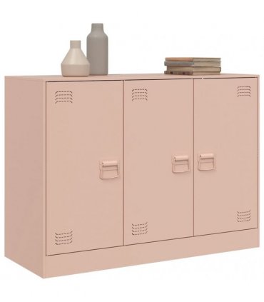 vidaXL Sideboard Pink 99x39x73 cm Steel