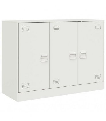 vidaXL Sideboard White 99x39x73 cm Steel