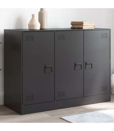 vidaXL Sideboard Black 99x39x73 cm Steel