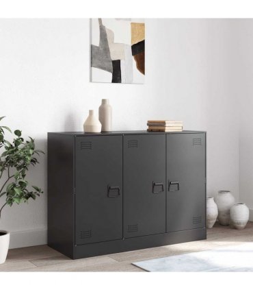 vidaXL Sideboard Black 99x39x73 cm Steel