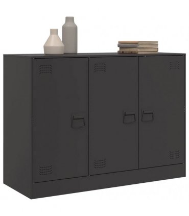 vidaXL Sideboard Black 99x39x73 cm Steel