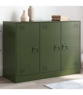 vidaXL Sideboard Olive Green 99x39x73 cm Steel