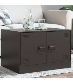 vidaXL Coffee Table Black 67x50x44 cm Steel