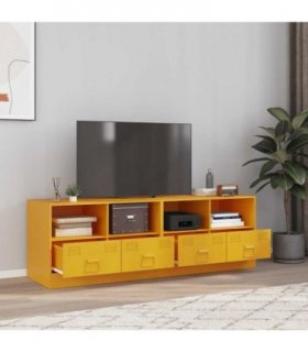 vidaXL TV Cabinets 2 pcs Mustard Yellow 67x39x44 cm Steel — V0672047941