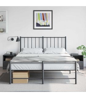 vidaXL Bedside Cabinet | Set of 2 | Anthracite | Cold-rolled steel