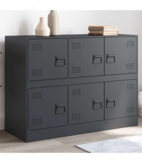 vidaXL Sideboard Anthracite 99x39x73 cm Steel — V0672047980