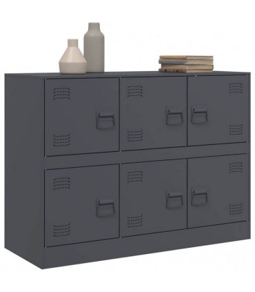 vidaXL Sideboard Anthracite 99x39x73 cm Steel — V0672047980