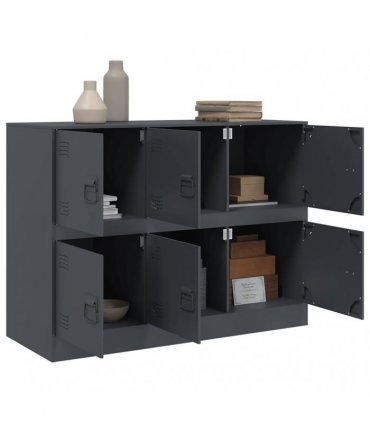 vidaXL Sideboard Anthracite 99x39x73 cm Steel — V0672047980