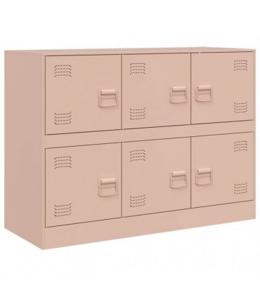 vidaXL Sideboard Pink 99x39x73 cm Steel — V0672047984