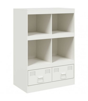 vidaXL Highboard White 67x39x95 cm Steel