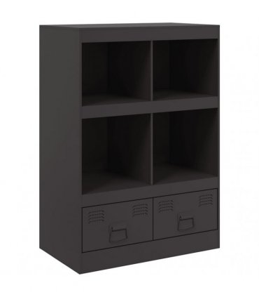 vidaXL Highboard Black 67x39x95 cm Steel