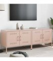 vidaXL TV Cabinets 2 pcs Pink 68x39x50.5 cm Steel