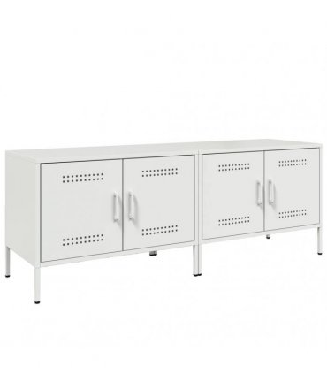 vidaXL TV Cabinets 2 pcs White 68x39x50.5 cm Steel