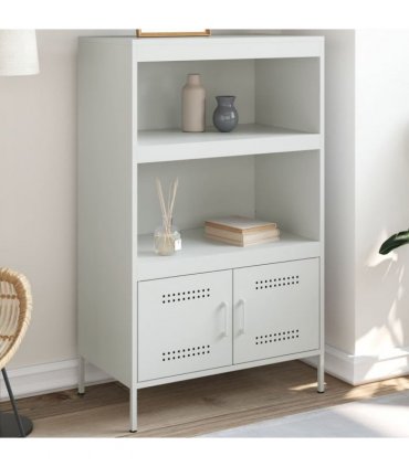 vidaXL Highboard White 68x39x113 cm Steel