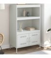 vidaXL Highboard White 68x39x113 cm Steel