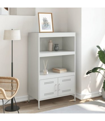vidaXL Highboard White 68x39x113 cm Steel