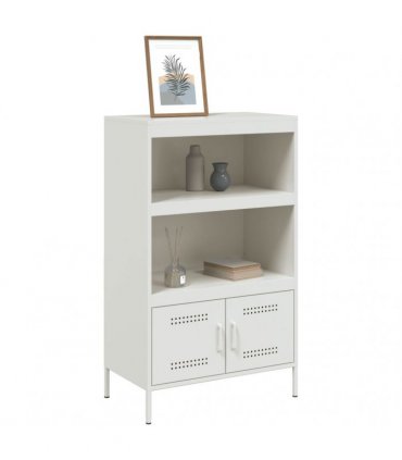 vidaXL Highboard White 68x39x113 cm Steel