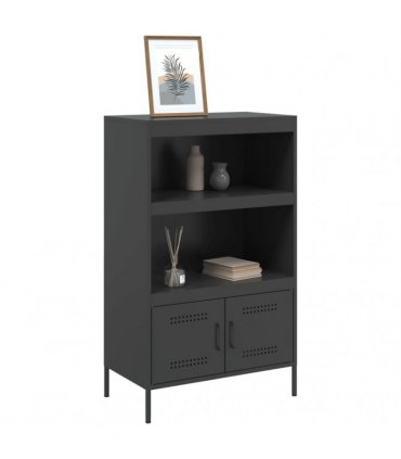 vidaXL Highboard Black 68x39x113 cm Steel