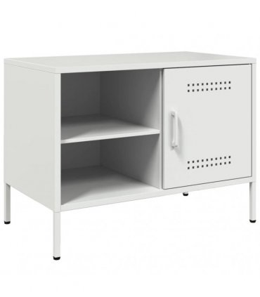 vidaXL TV Cabinet White 68x39x50.5 cm Steel