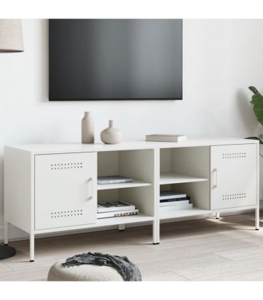 vidaXL TV Cabinets 2 pcs White 68x39x50.5 cm Steel — V0672048176