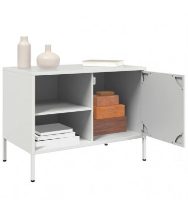 vidaXL TV Cabinets 2 pcs White 68x39x50.5 cm Steel — V0672048176