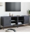 vidaXL TV Cabinets 2 pcs Anthracite 68x39x50.5 cm Steel