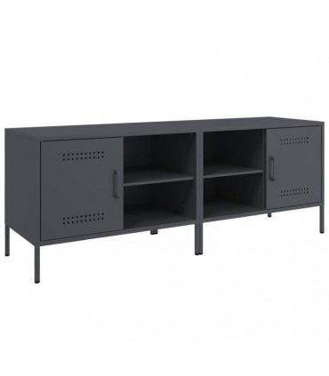 vidaXL TV Cabinets 2 pcs Anthracite 68x39x50.5 cm Steel