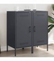 vidaXL Sideboards 2 pcs Anthracite 36x39x79 cm Steel
