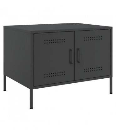 vidaXL Coffee Table Black 68x50x50.5 cm Steel