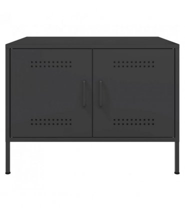 vidaXL Coffee Table Black 68x50x50.5 cm Steel