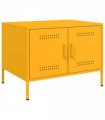 vidaXL Coffee Table Mustard Yellow 68x50x50.5 cm Steel