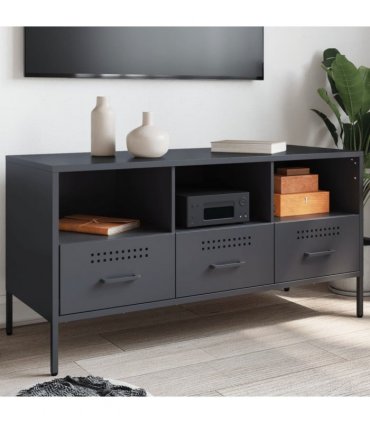 vidaXL TV Cabinet Anthracite 100.5x39x50.5 cm Steel