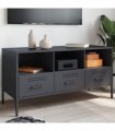 vidaXL TV Cabinet Anthracite 100.5x39x50.5 cm Steel