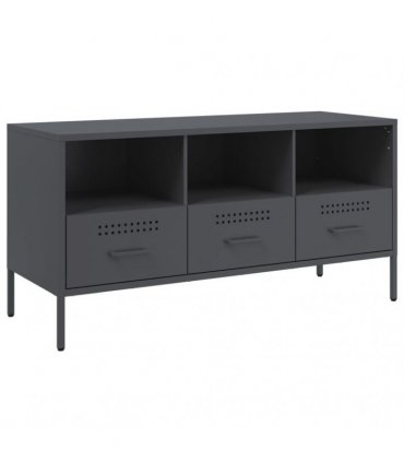 vidaXL TV Cabinet Anthracite 100.5x39x50.5 cm Steel